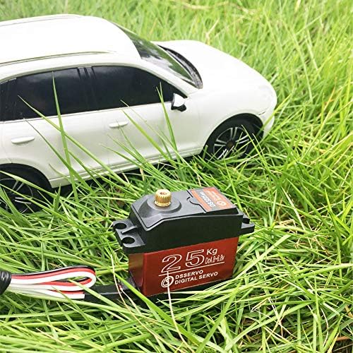 ANNIMOS 25KG Digital Servo Full Metal Gear for 1/8 1/10 1/12 RC Car Crawler Control Angle 270°