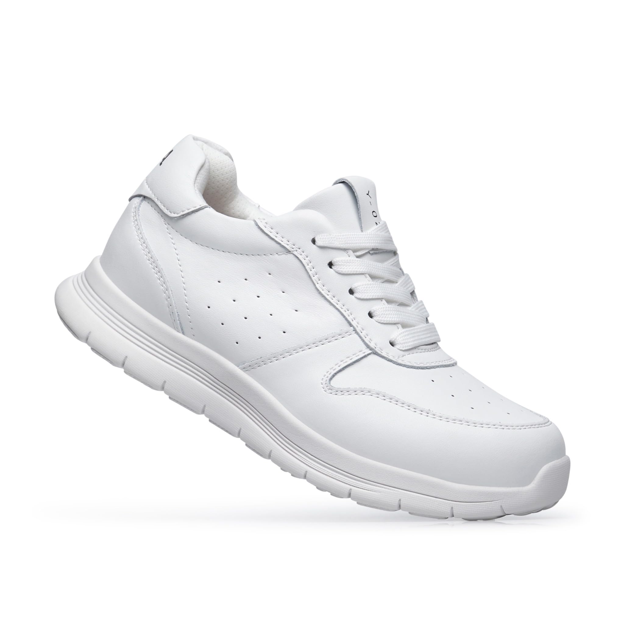 YDA Trail – Orthopädische Leder-Sneaker, Rocker-Sohle | weiches Premium-Leder, Spring System mit Energierückgabe, Anti-Slip Rocker-Sohle, Fußbett für Einlagen tauschbar, Dämpfung