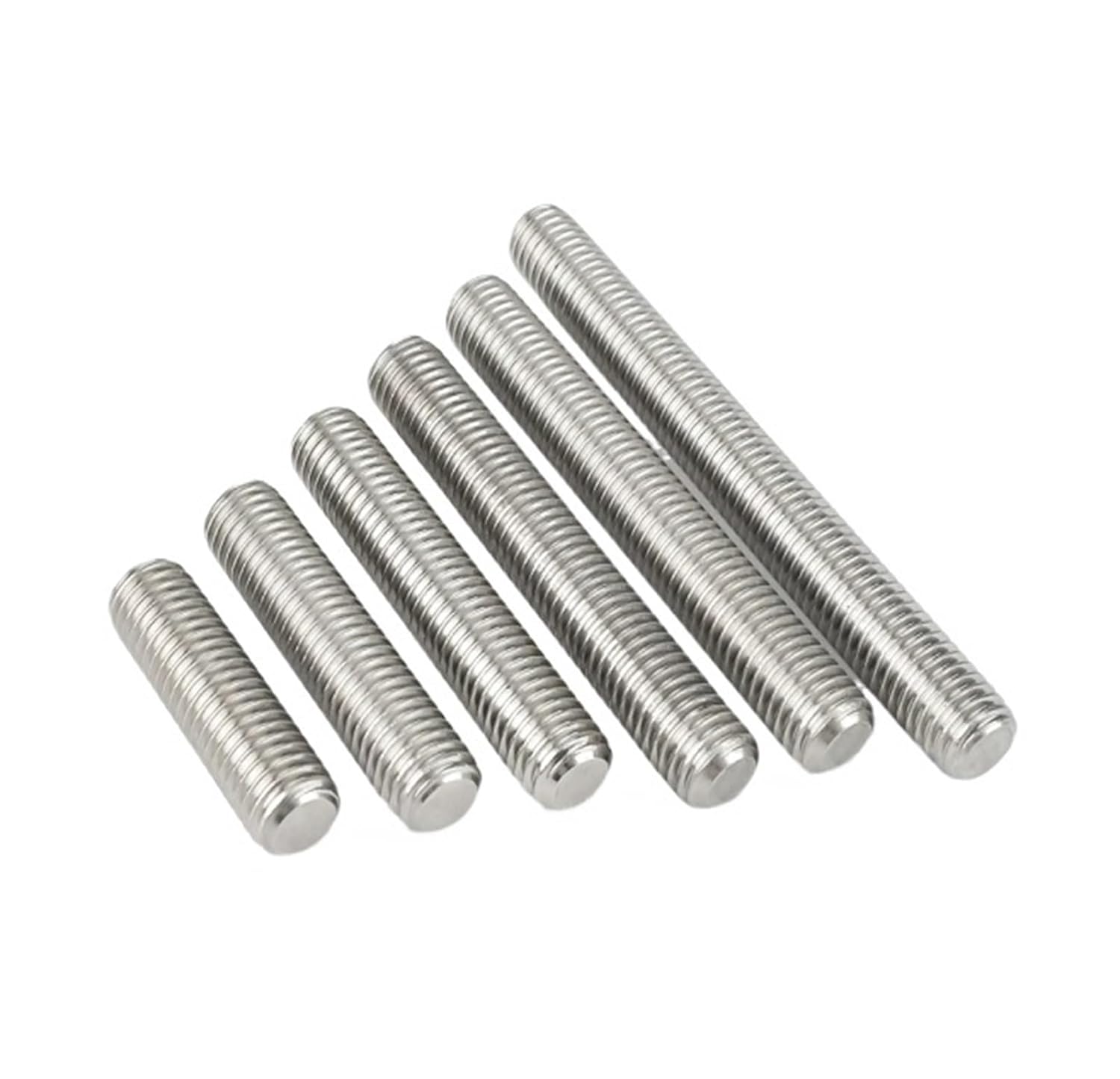 Full Threaded Rod 304 Stainless Steel Full Threaded Rod Bolt Fully Metric Headless Bolts Thread Stud Rods Screws(40mm (10pcs),M3)