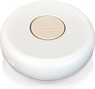 Mechanical Mouse Jiggler Undetectable Device - No USB No Software Required, Keeps Mouse Moving and Computer Awake - Cordless and Wireless Mouse Mover Works for 12-18 Months on AA Battery (Pearl)