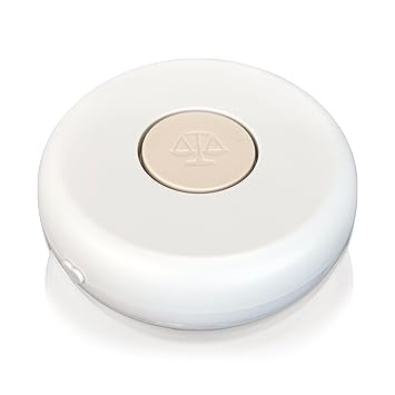 Mechanical Mouse Jiggler Undetectable Device - No USB No Software Required, Keeps Mouse Moving and Computer Awake - Cordless and Wireless Mouse Mover Works for 12-18 Months on AA Battery (Pearl)