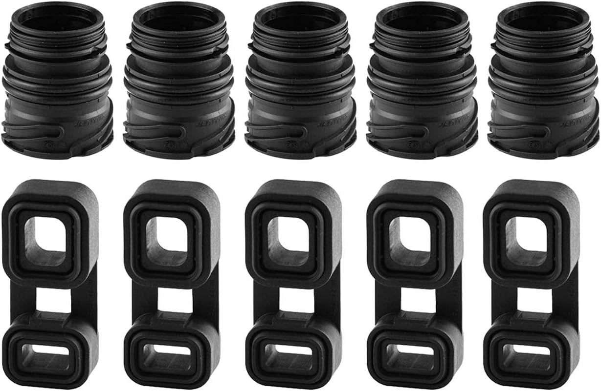5SET Auto Transmission Sealing Sleeve + Plug Adaptor, Compatible with BMW X6 2008-2013, for 328i 2007-2011, for Z4 2006, 2009-2011, Replaces 24 34 7 519 357, 050121578301
