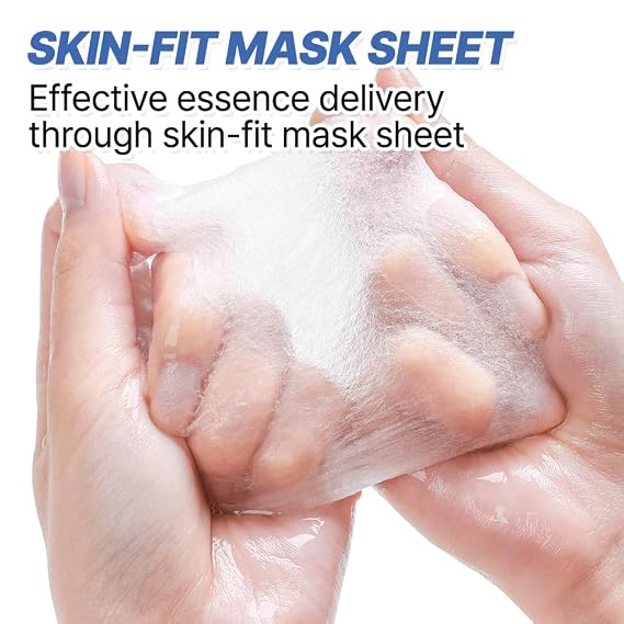 Solution Sheet Mask Variety Pack, 10 Count (5 Types x 2 Sheets), 0.74 fl oz Each, Korean Facial Sheet Masks for Daily Skincare