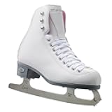 114 Pearl Ice Skates - Women's Recreational Ice Figure Skates with Steel Luna Blade