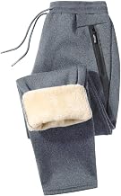 Tansozer Men's Winter Cotton Fleece Joggers Tracksuit Bottoms