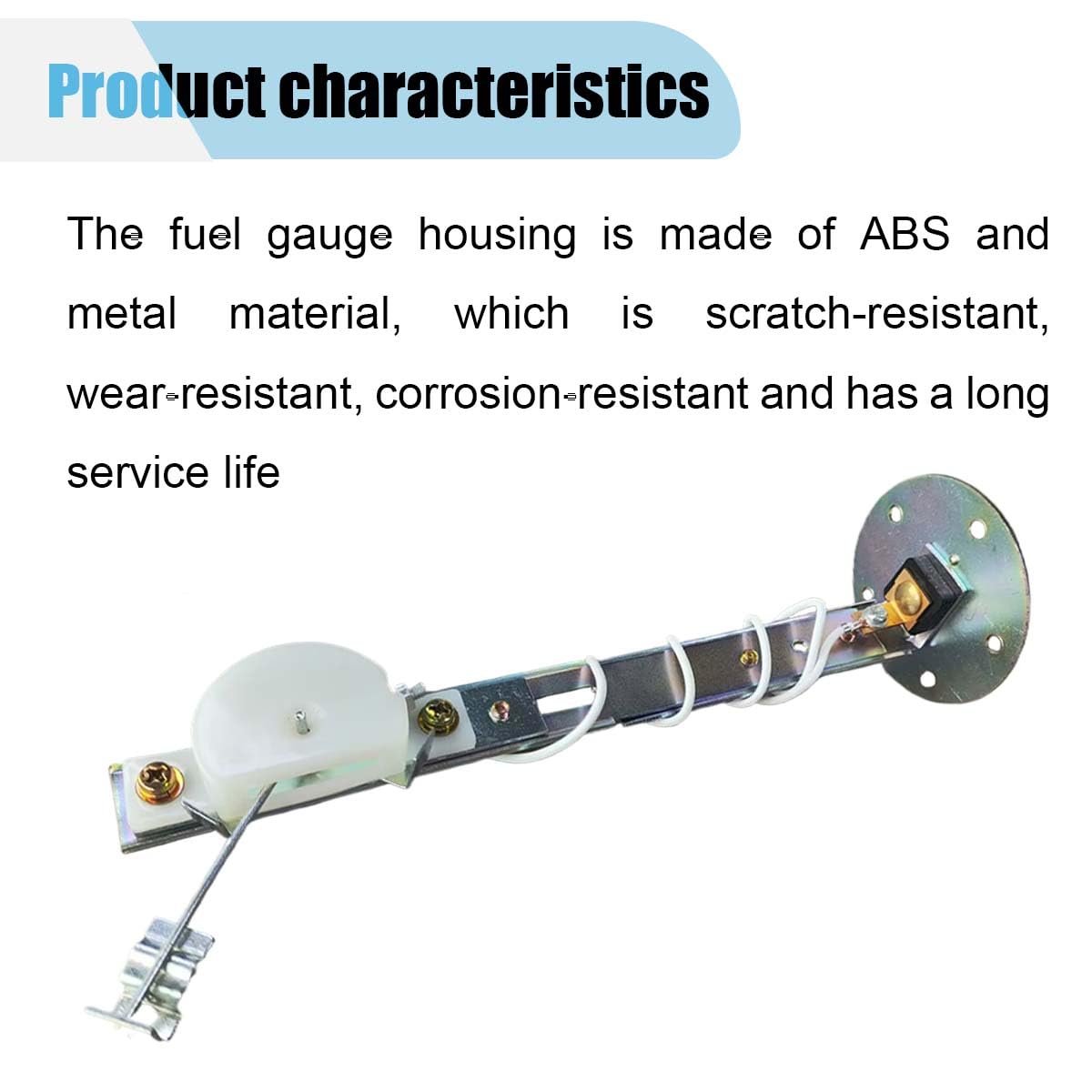 52mm 12V Car Fuel Level Gauge Meter With Sensor E-1/2-F Pointer