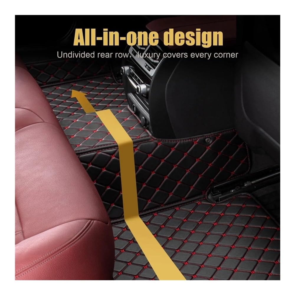 Generico Set tappetini Tappetini Auto per Grand per Punto per Project 199 2005~2009 3 Porte Tapetes para Carro Alfombrillas Coche per Accessori Tappeto tappetti(Cherry,Left)