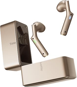 Timekettle W4 Earbuds with Translation Function, Built-in Bone Voiceprint Sensor, 98% Accuracy, 43 Languages and 96 Accents, AI Interpreter, Automatic Error Correction by AI Translation Earphones
