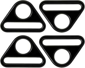 1.25" Triangle Ring Adjustment Zinc Alloy Triangular Buckle Carabiner Fasteners for Bag Straps Webbing Belt