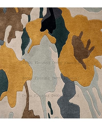 Image of Soft Pure Woolen Modern Collection Tufted Carpet for Living Room,Bedroom'Kitchen and Hall (11 X 15) Feet