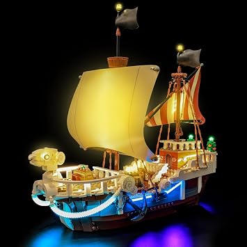 LED Lighting Compatible with Lego 75639 The Going Merry Pirate Ship - Light Up Kit for One Piece Display Lights Only, No Model