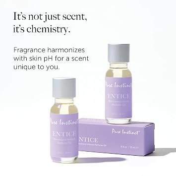 Pure Instinct ENTICE Original Pheromone Infused Oil for Women Essential Oil Fragrance, Long-Lasting Scent, TSA-Approved Travel Dropper Bottle, 0.5 fl oz (15 mL)