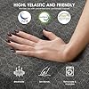 6 Inch Tri-Fold Mattress Queen Size, Portable Memory Foam Guest Bed with CertiPUR-US Certified Cooling Gel & Washable Cover, Folding Mattress for Camping, Dorm, RV & Living Room, Black