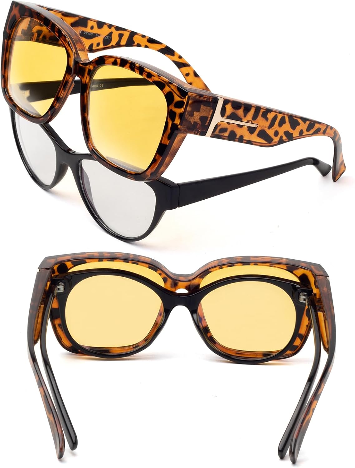 Face Shadow Polarized Sunglasses Fit Over Glasses for Women UV400 Lens image 4