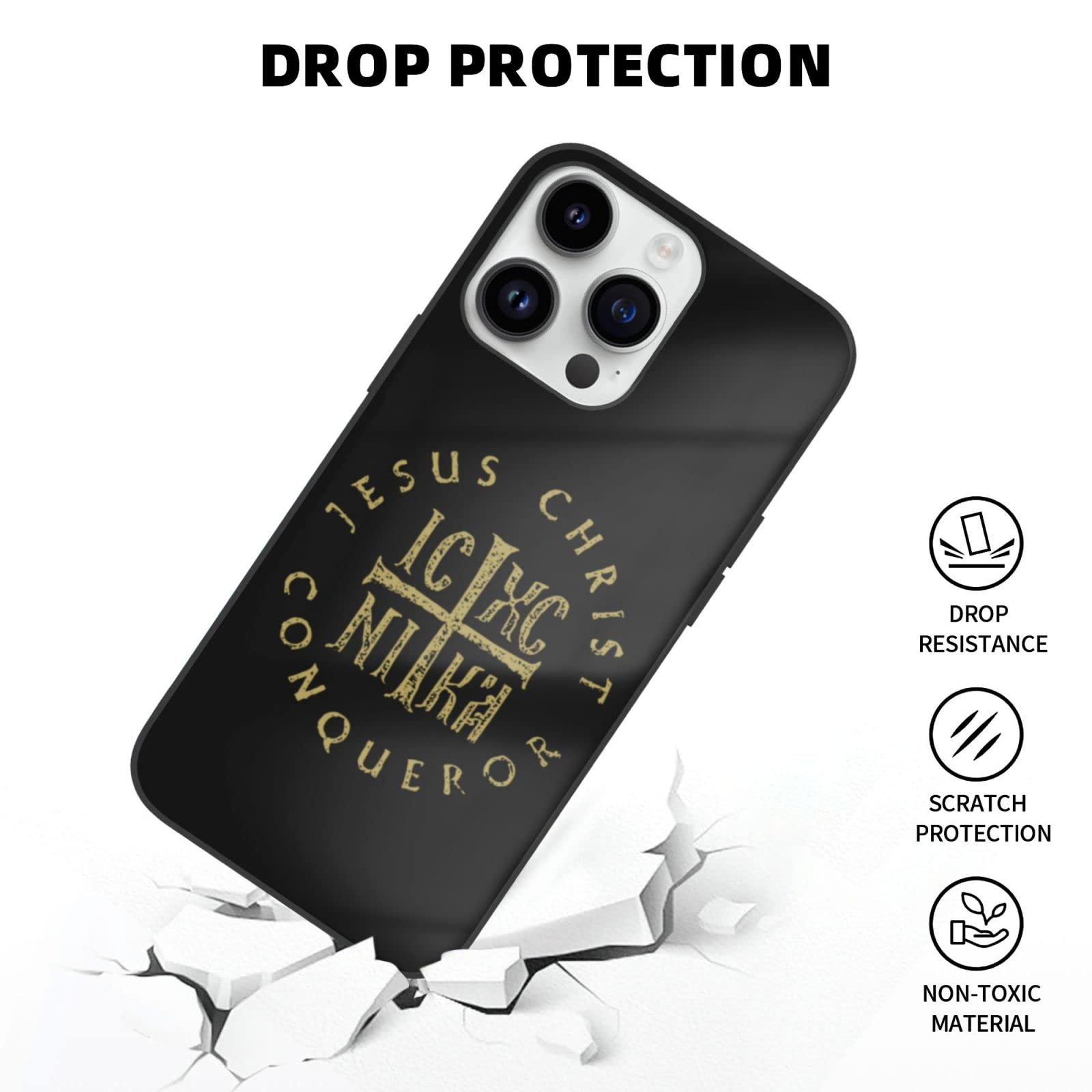 ChristianDioriPhone14Proスマホケース Amazon.com: Kkaingg Icxc Nika Cross Orthodox Christian Jesus