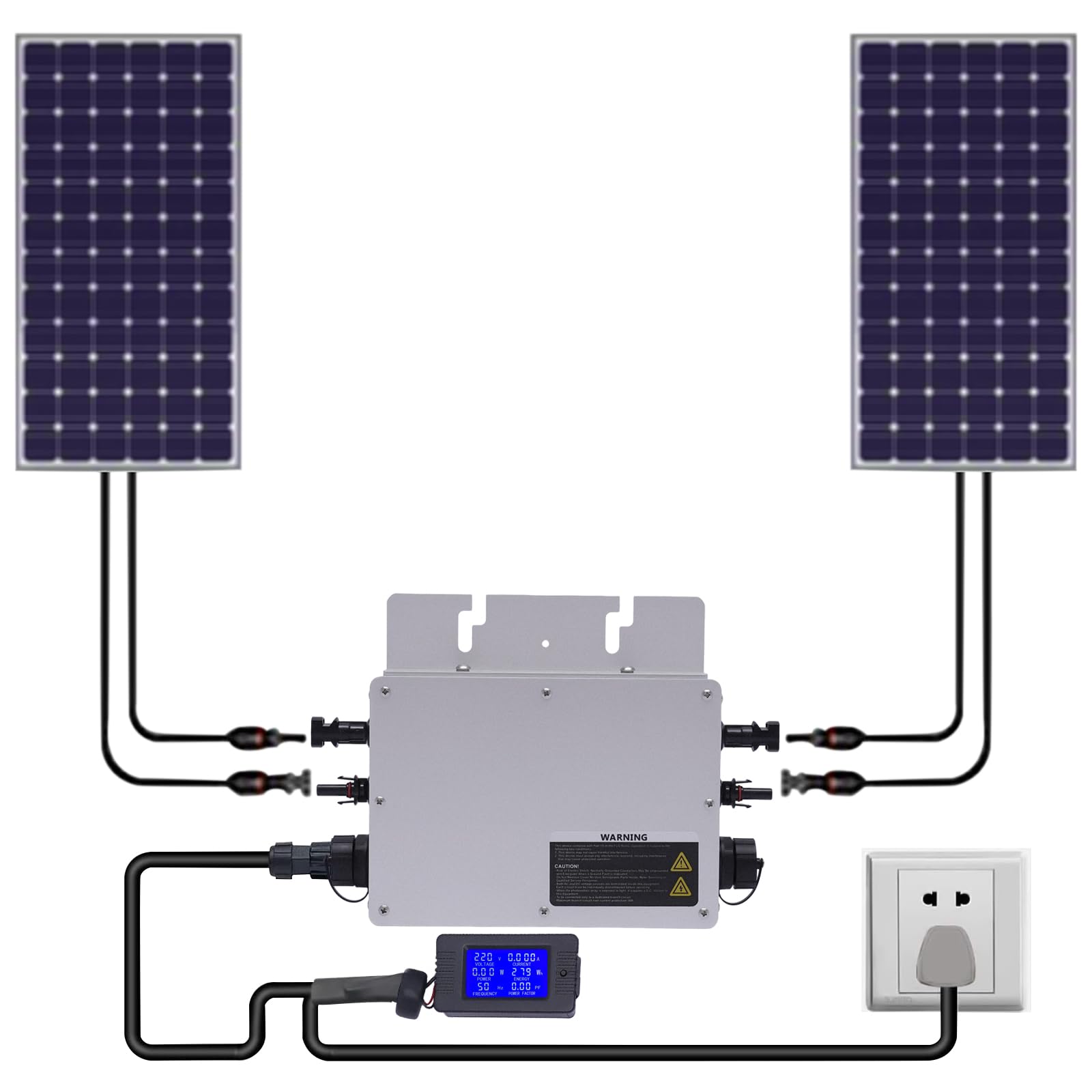 Onduleur solaire Micro Grid Tie - Technologie de contrôle SPWM - Étanche IP65 - 700 W - Pour une utilisation dans les zones résidentielles ou commerciales