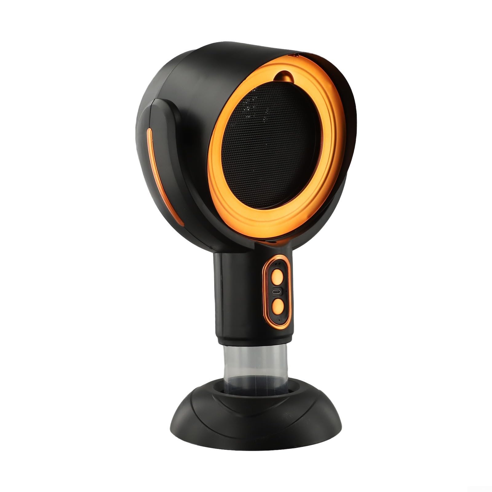 Cappa portatile per cucina, ventilatore di scarico da tavolo ricaricabile tramite USB con 2 velocità, 3000 mAh, a batteria, assorbitore di fumo con filtro rimovibile e coppa dell'olio per (nero viola)