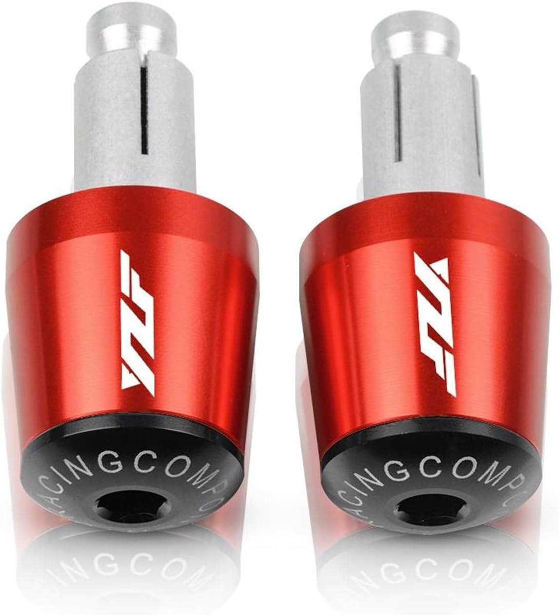 Motorcycle Accessories 7/8" 22MM Handlebar Handle Bar End Grips Cap Weight Plugs Silder for YZF R6S YZF R6 YZF-R1 YZF R1 (Color : Black-Green)