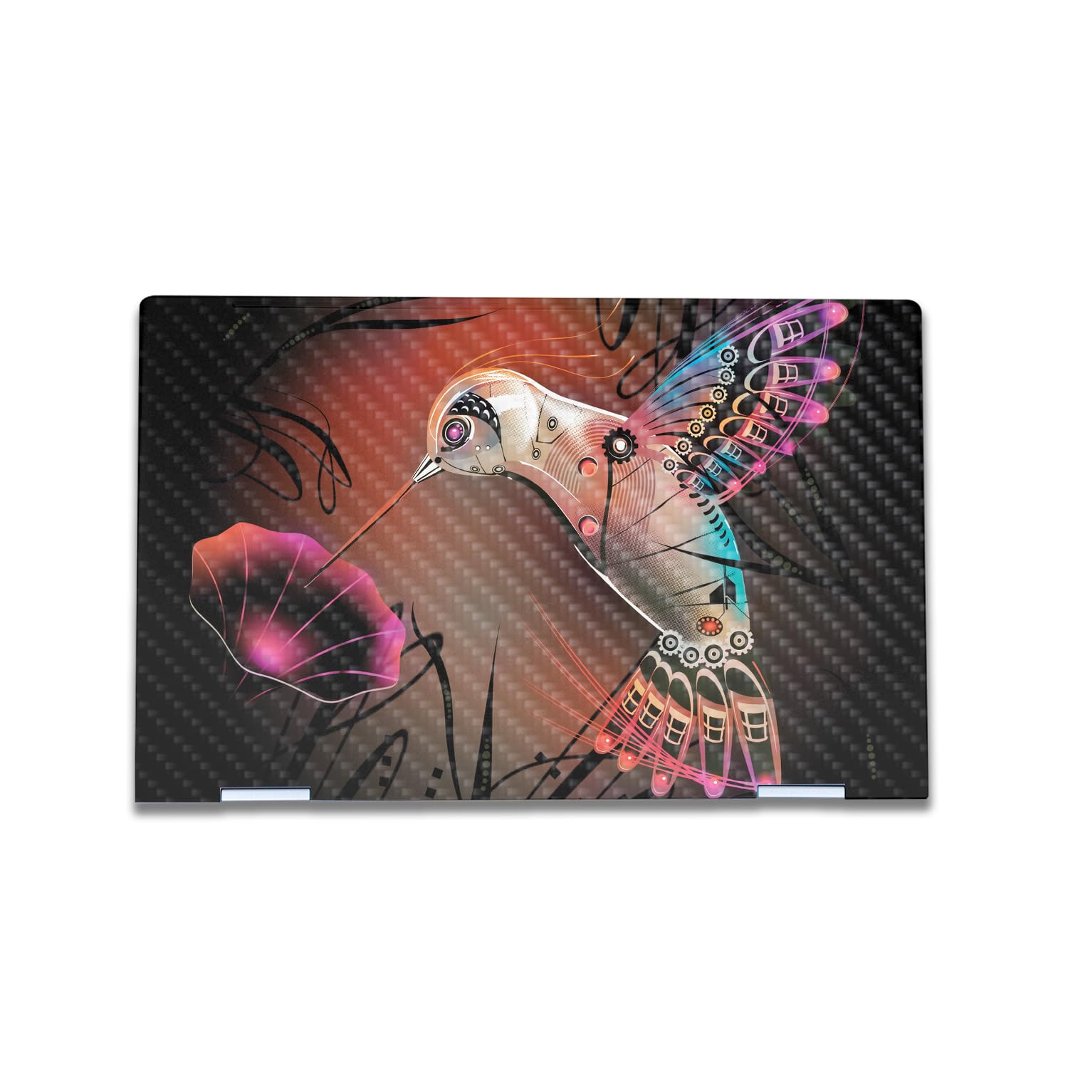 Carbon Fiber Laptop Skin Compatible with HP Envy x360 15” (2023) - Cyborg Nature - Premium 3M Vinyl Protective Wrap Decal Cover - Easy to Apply | Crafted in The USA by MightySkins