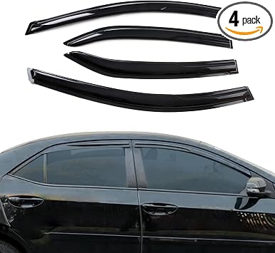 Outside Mount Window Visors Rain Guards forToyota Corolla 4DR JDM 2014-2019