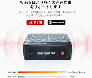 中古良品ミニPC Beelink SER5 PRO Windows11 AMD Ryzen 7 5850U メモリ32GB SSD2TB 無線 Amazon.co.jp: Beelink AMD Ryzen7 SER5 PRO 5825U ミニ PC、32GB DDR4