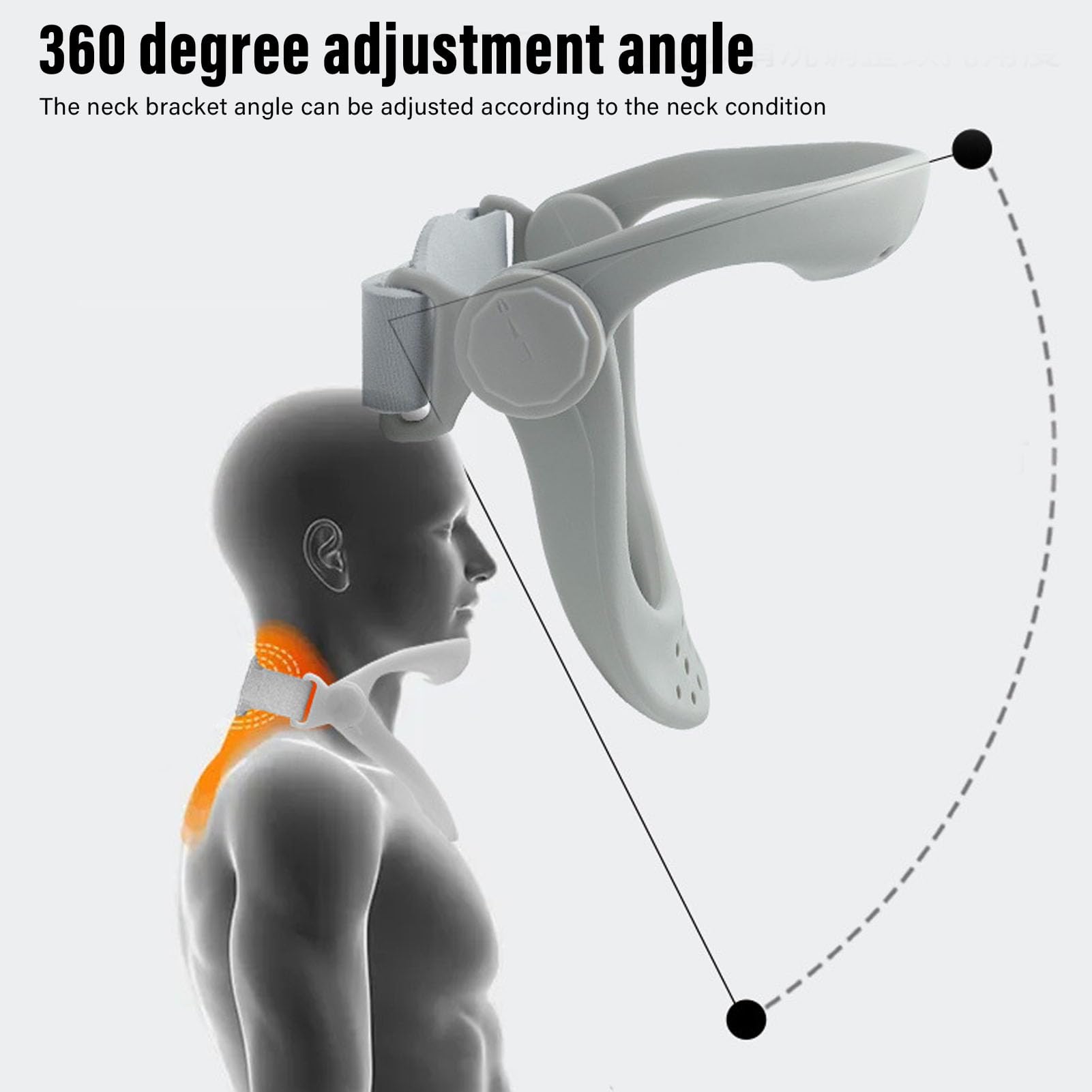 Omabeta Golfschläger, Haltungskorrektur, Nackenstütze, 360 Grad verstellbar, einfach zu bedienen, ergonomisch zum Fernsehen