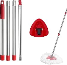 XIANGBIN Rotating Mop Head and Replacement Accessories | Compatible with Vileda 1handle+1base, tiles, hard floors