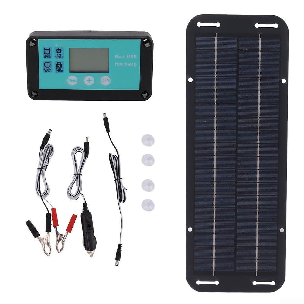 Panneau solaire 30W chargeur de batterie 12V pour alimentation hors réseau