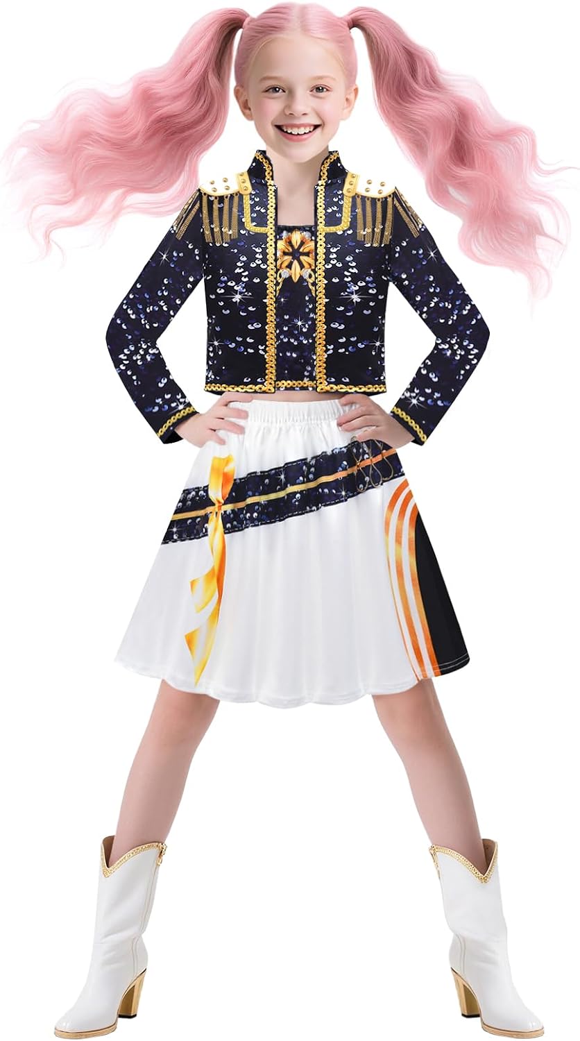 Girls pop singe outfits for stage play 4-12 yrs
