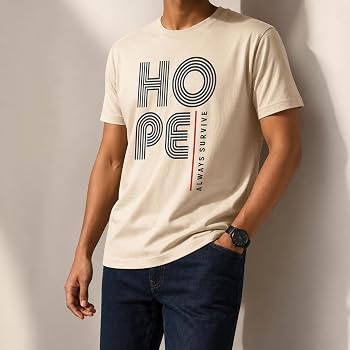 Men's Graphic T-Shirt “Hope | Always Survive” – Premium Cotton