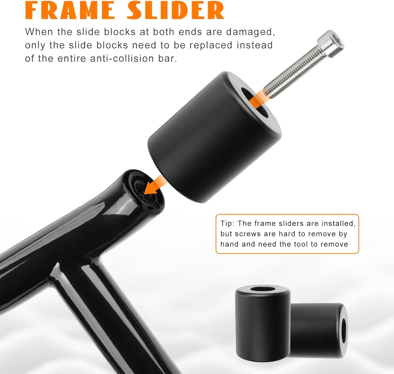 Saddlebag Guards Tip-Over Crash Bars Rails Rear Saddlebags Support Bracket Protection Kit w/Mounting Screw for Touring Road King Street/Road/Electra Glide Ultra Limited CVO 2014-2025 FLHXU