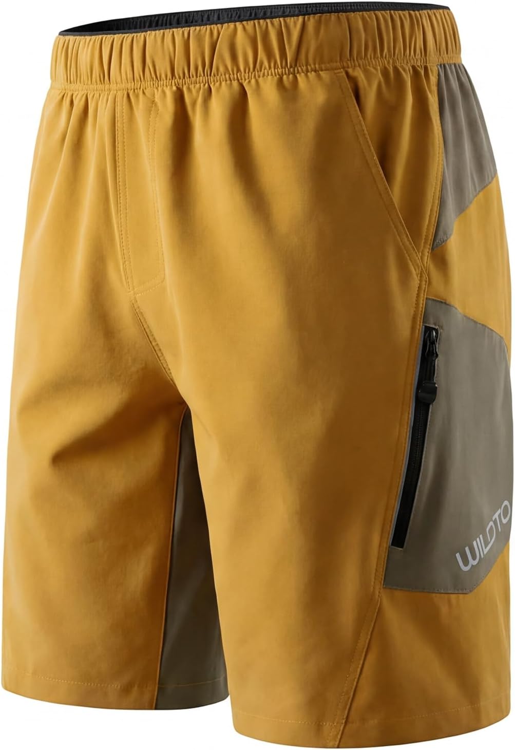 Men's Mountain Bike Shorts Padded Bike Shorts for Men Cycling Riding Bicycle Biker Short Zipper Pockets