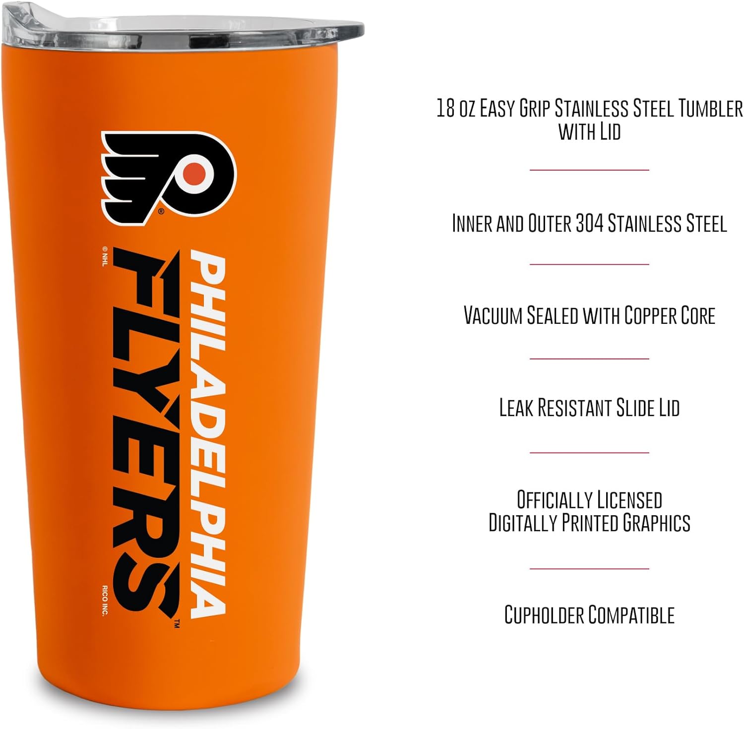 Rico Industries NHL Hocke Soft Touch, Easy Grip Tumbler - Image 6