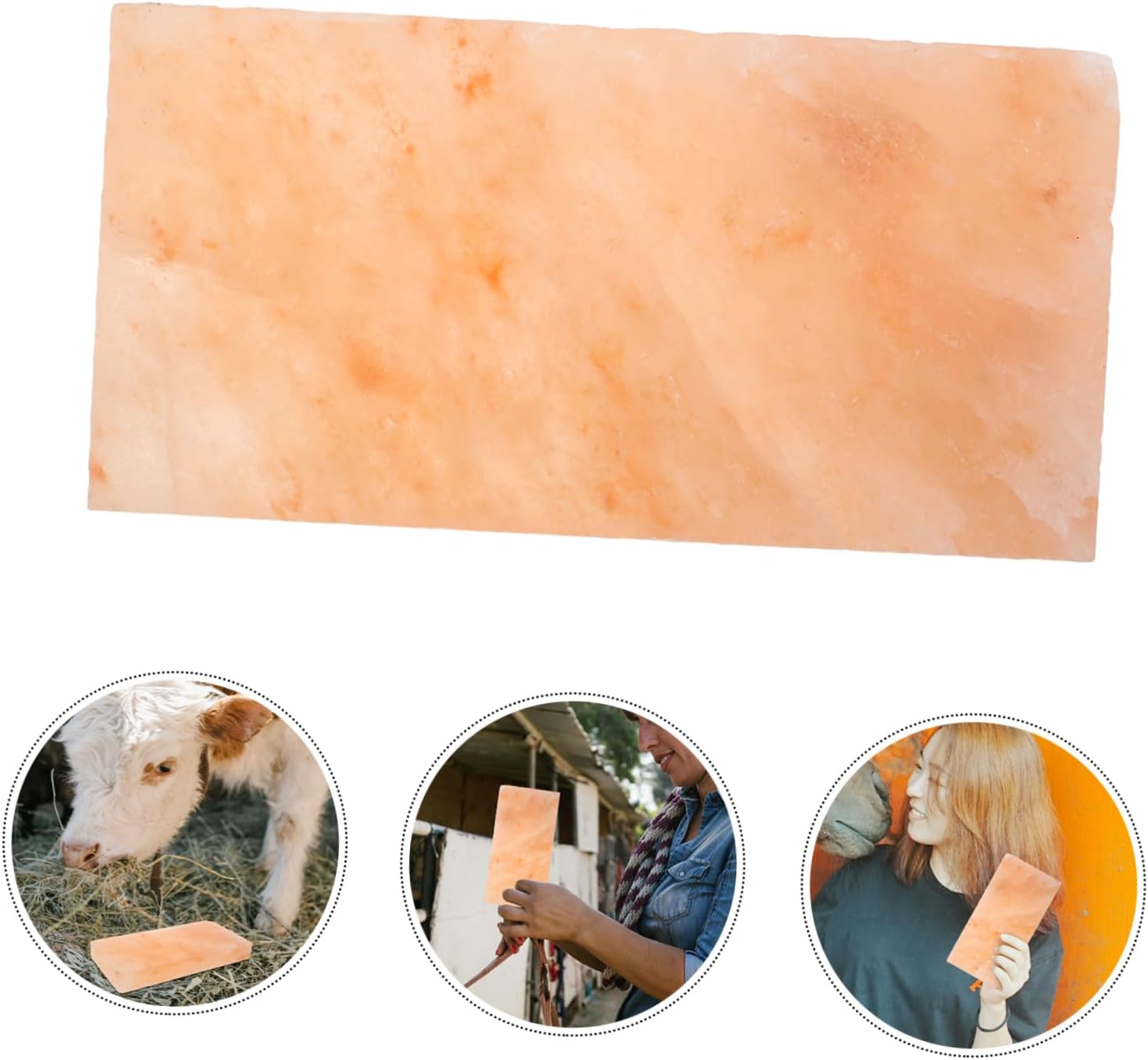 SUPVOX Nutrient-Rich Salt Licking Block for Livestock 1pcs Natural Mineral Source for Healthy Growth for Small Pets and Farm Animals