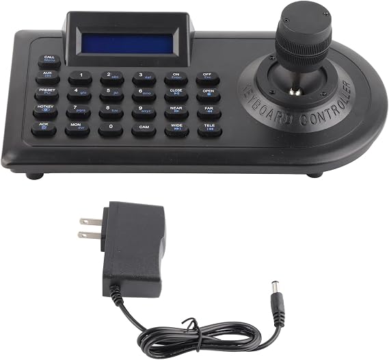 PTZ Camera Controller with 3D Joystick LCD Display RS485 Interface