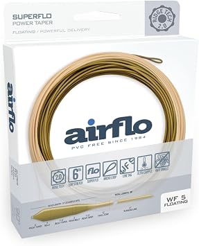 AIRFLO Ridge 2.0 SUPERFLO Power Taper WF5, Camo Green / Caddis