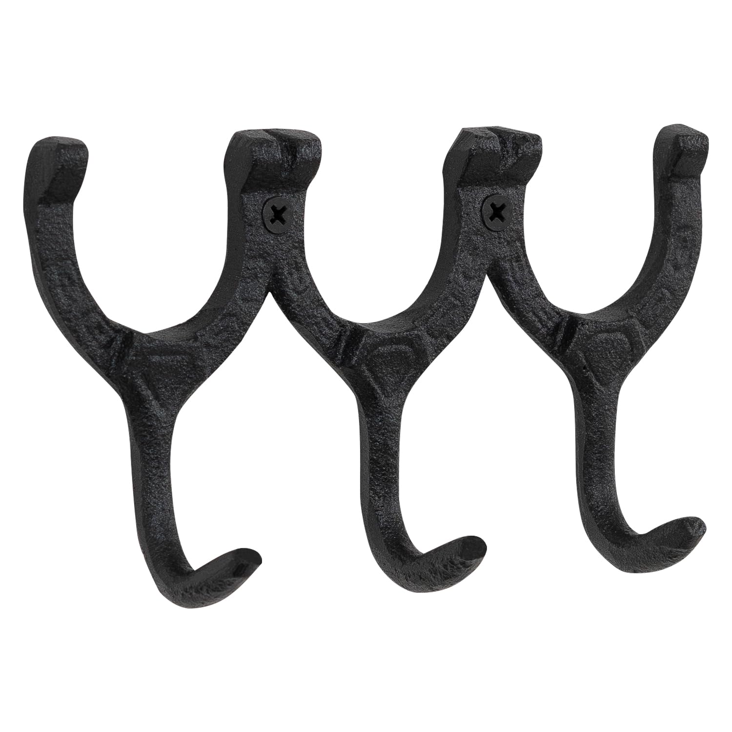 Woodside Cast Iron Wall Mounted Decorative Horseshoe Hanging Coat Hook Hanger