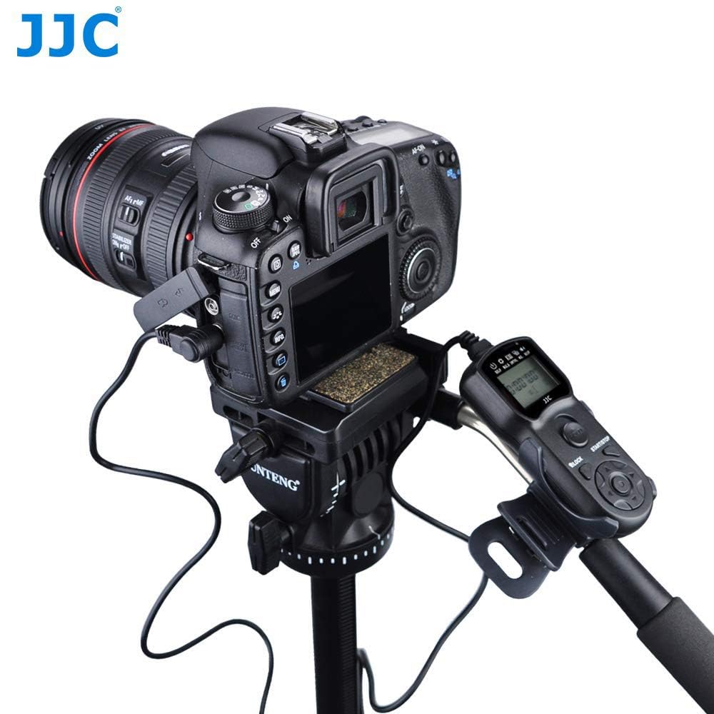 JJC Telecomando Intervallometro Scatto Remoto LCD Timer con Treppiedi del Morsetto per Fujifilm GFX100 GFX 50R X-PRO3 X-H2 X-H2S X-T5 X-T4 X-T3 X-T30 III X-T30 X100V X-A7 etc. Sostituzione Fuji RR-100