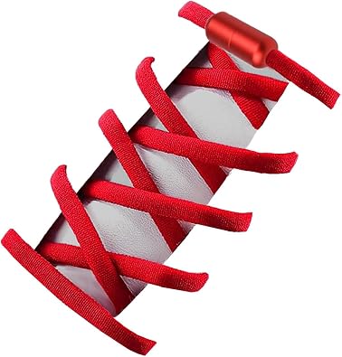 SUSWIM 2 Pair4pcs Elastic ShoeLaces-No Tie Shoe Laces for Kids,Adults,Seniors, Athletes-Stretch Tieless Shoelace.