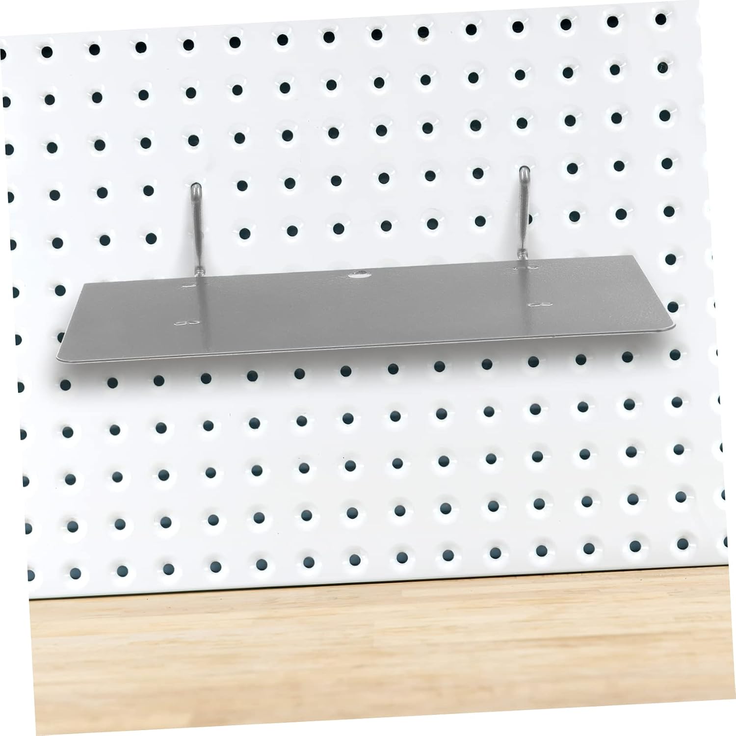 STOBAZA 2pcs Garage Storage System of Pegboard Shelf Brackets Wall Mount Shelves for Craft