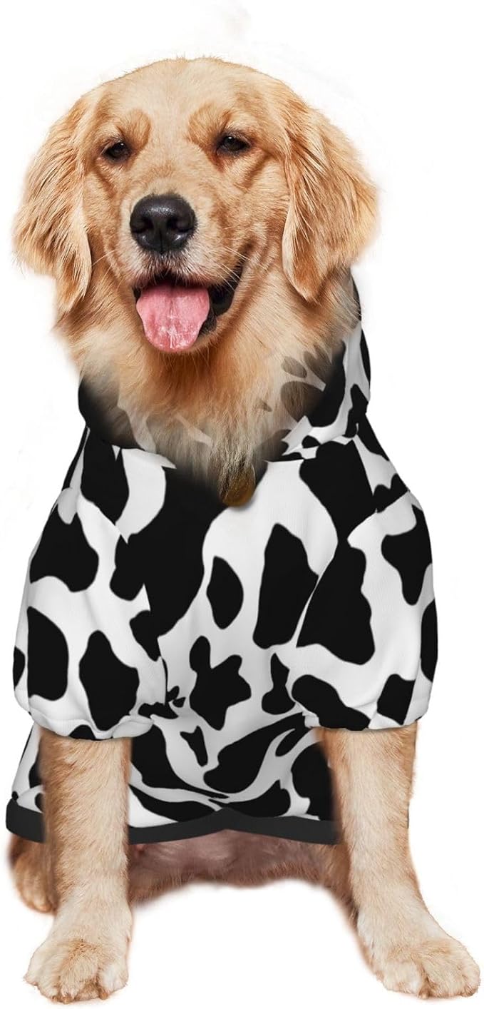 Disfraz de Vaca para Perro con Capucha y Bolsillo para Gorro miniatura 3