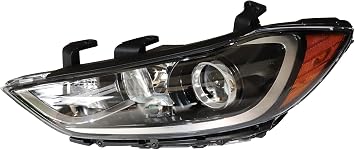 Halogen Headlight Assembly for 2017-2018Hyundai Elantra Sedan w/o Bulb w/o LED DRL Left Driver Side Front Headlights Headlamps Left