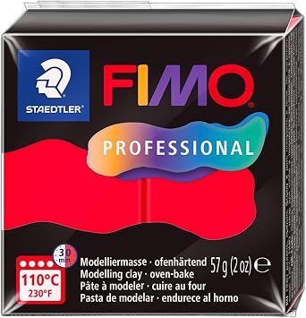 Staedler FIMO 8040-200 Modeling Clay Fimo Professional 57 Gr Red