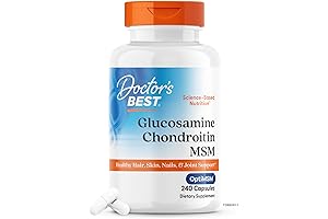 Doctor's Best Glucosamine Chondroitin MSM with OptiMSM for Healthy Joints