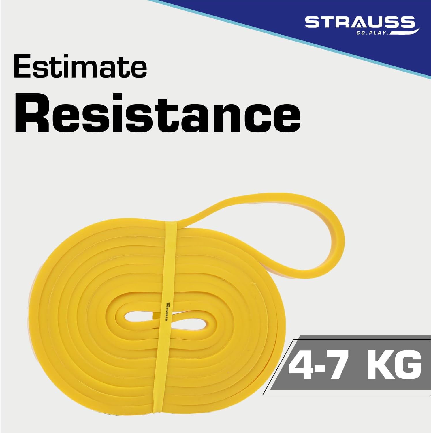 Strauss Exercise Pull Up Resistance Bands for Men & Women, (Multicolor)