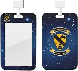 1st Cavalry Vietnam Air Mobility Eco-Friendly Abs Vertical Id Badge Holder Lanyard Strap Staff Offices9