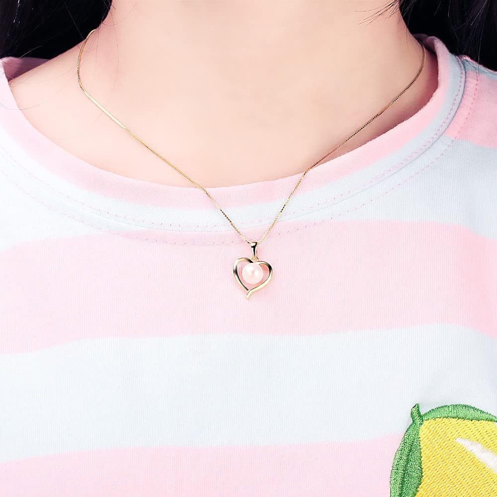 Heart Bail Pendants for Pearl Jewelry Making Sterling Silver/Gold Plated, Design Pendant Fitting for Fashion Jewelry