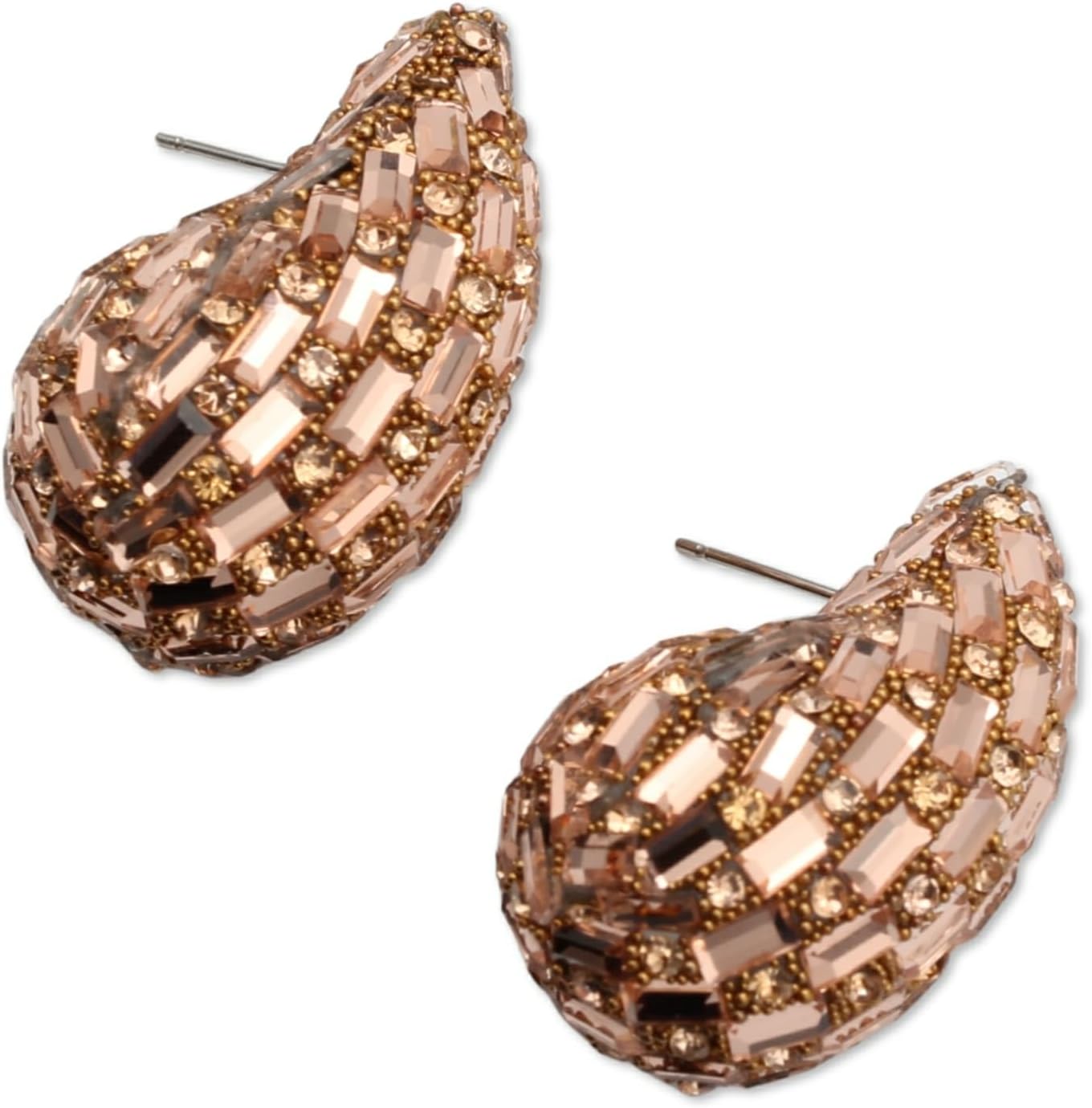 Bling Bling Crystal Rhinestone Stud Earrings for Women Trendy Colorful Chunky Statement Bead Dangle Drop Earrings Jewelry - Image 4