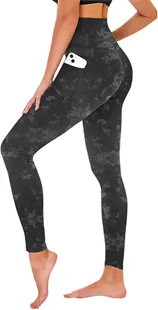  High Waisted Leggings for Women - No See Through Tummy Control Cycling Workout Yoga Pants with Pockets Reg & Plus