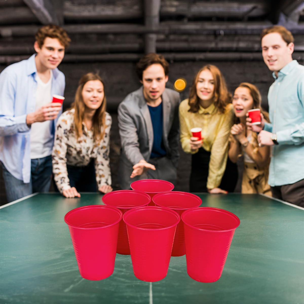 Relaxdays Mini Beer Pong - Set De 12 Vasos De Chupito, Tapete Y Pelotas. Juego Para Fiestas Y Cumpleaños